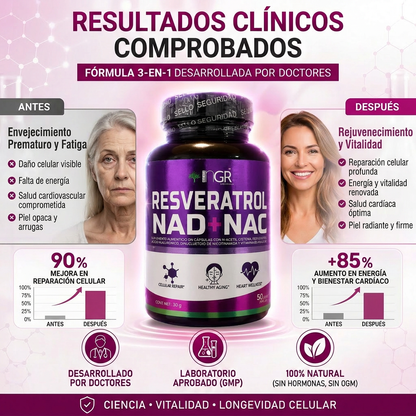 Combo Mente y Longevidad (Resveratrol + NeuraZenx + Brain)