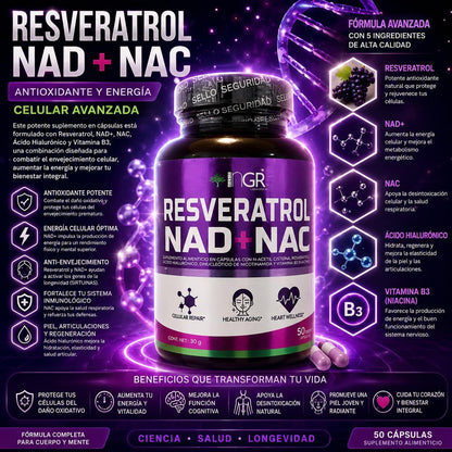 Combo Mente y Longevidad (Resveratrol + NeuraZenx + Brain)