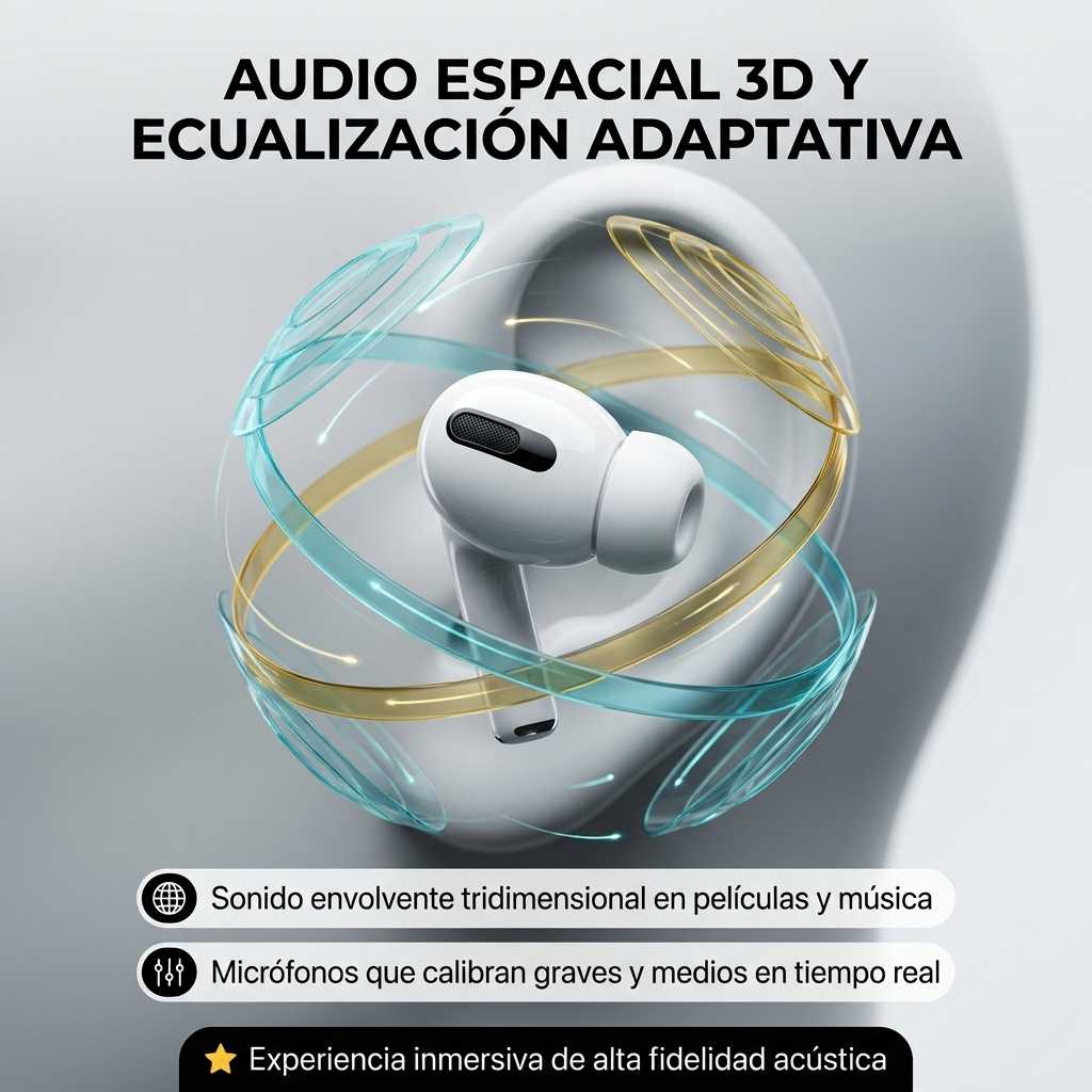 AirPods 3ra Gen™ - Auriculares Inalámbricos con Audio Espacial, Sensor de Fuerza y Estuche MagSafe