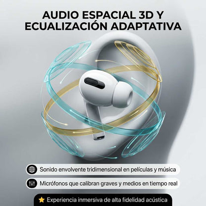 AirPods 3ra Gen™ - Auriculares Inalámbricos con Audio Espacial, Sensor de Fuerza y Estuche MagSafe