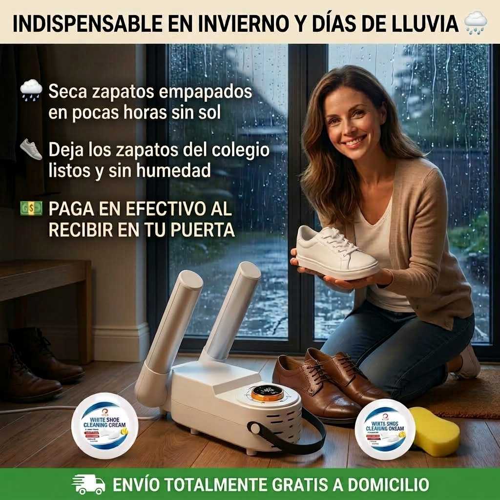 Secador de Zapatos + Crema Limpiadora