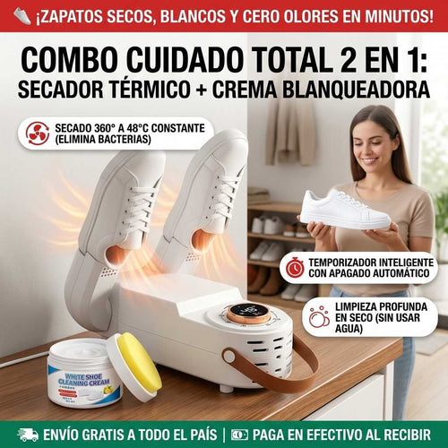 Secador de Zapatos + Crema Limpiadora